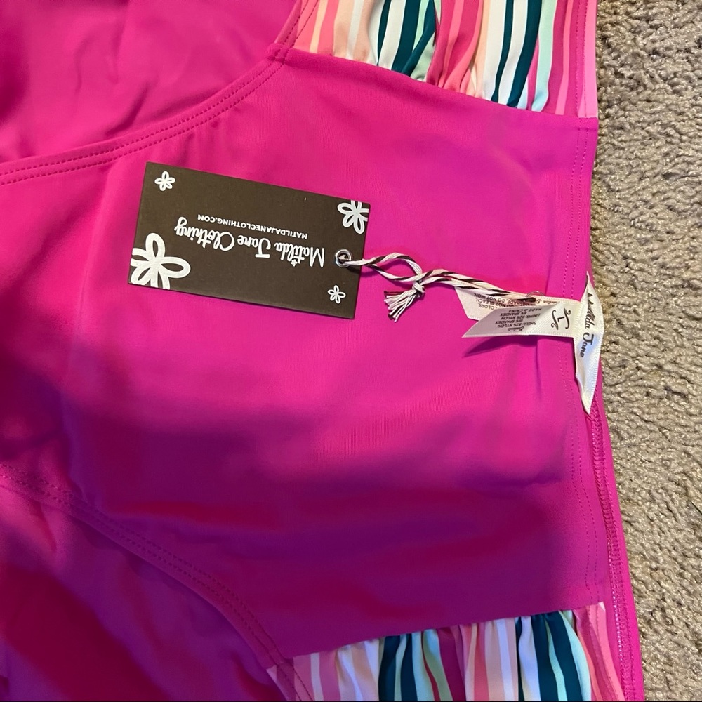 NWT Matilda Jane Sunrise Swim set ruffle top and bottoms - Picture 9 of 10